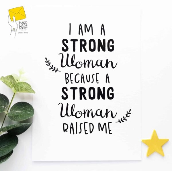 strong women quote, feminist print