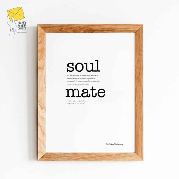 Soul mate print, digital valentines