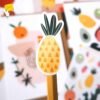 Summer fruit stickers, kawaii fruit stickers