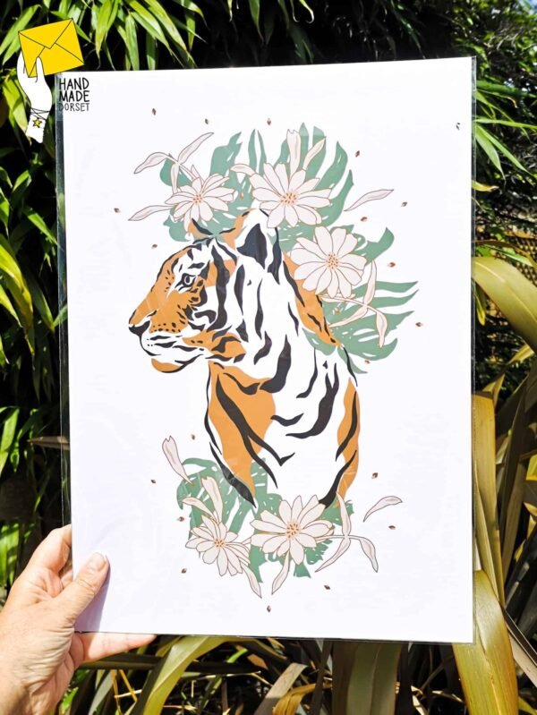 Tiger print, tropical tiger print