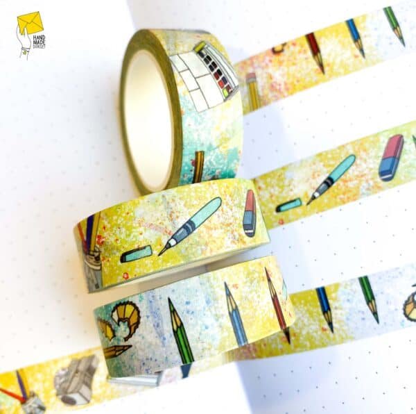Art themed washi tape, Artist washi tape