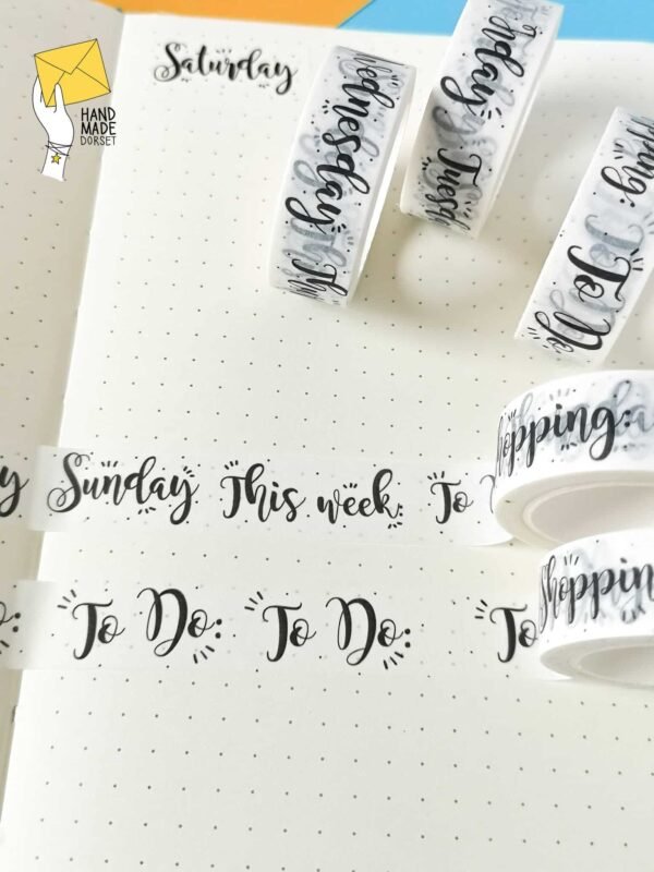 Planner washi tape - to do list tape