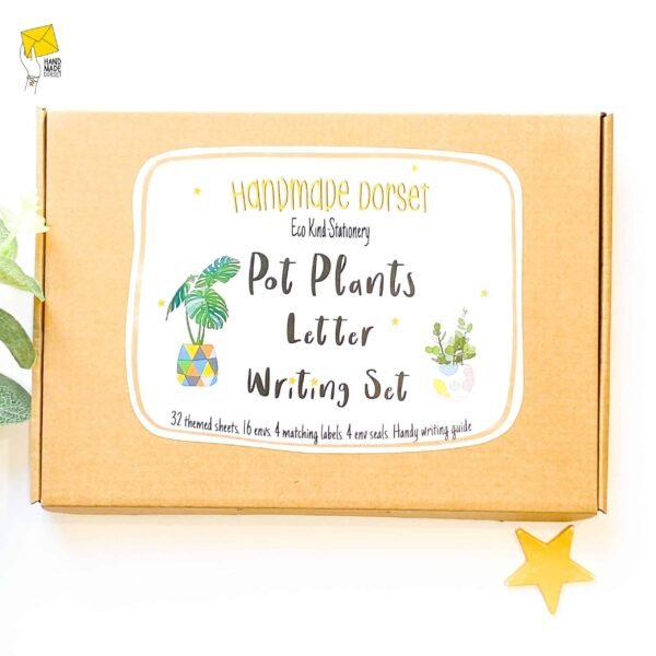 Pot plant writing paper gift set