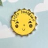 Hello sunshine pin, positivity pin