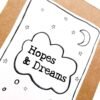 Hopes and Dreams note book, pink notebook