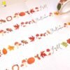 Autumn stationery tape, Fall themed washi tape