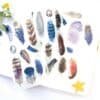 Feather stickers, feather washi tape stickers