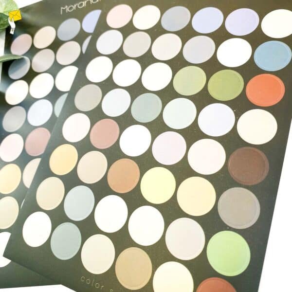 Morandi colour dots, multicoloured round stickers
