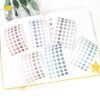 Mini dot planner stickers, multicoloured round stickers