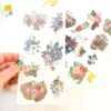 Flower Bouquet stickers, vintage floral stickers