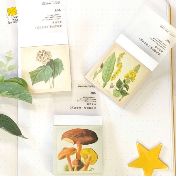 Mushroom stickers, 50 piece mushroom sticker book
