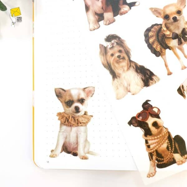 Puppy stickers, puppy planner stickers