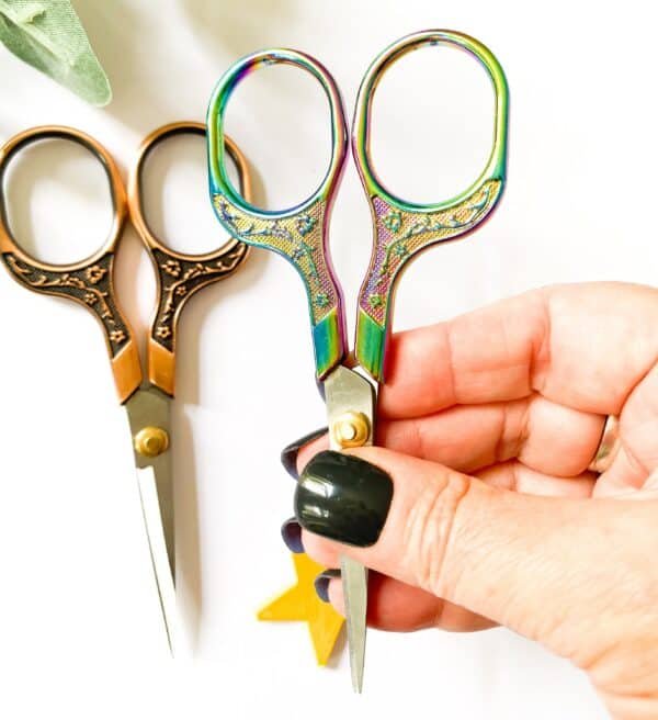 Rainbow craft scissors, petrol scissors