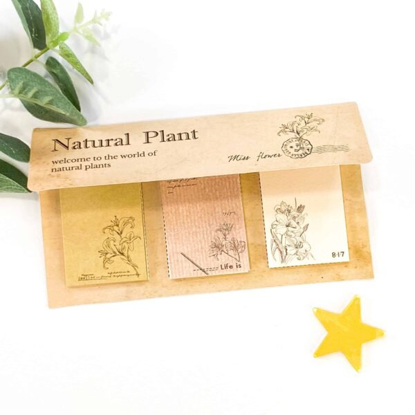 Plant themed paper sheets, journalling supplies