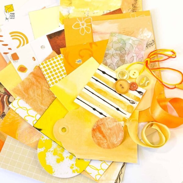 Mixed paper pack, yellow scrap paper