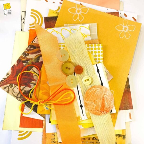 Mixed paper pack, yellow scrap paper