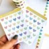 Stickers heart sticker sheets