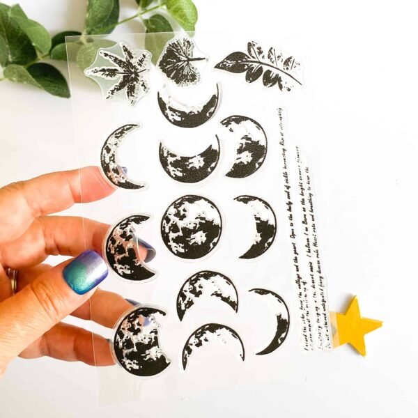 Moon phases stamp set