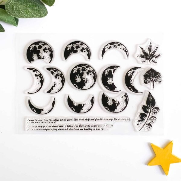 Moon phases stamp set