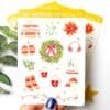 Christmas stickers, traditional Christmas sticker sheet