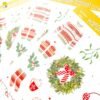 Christmas stickers, traditional Christmas sticker sheet