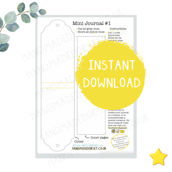 Mini Journal #1 Digital Download Pattern