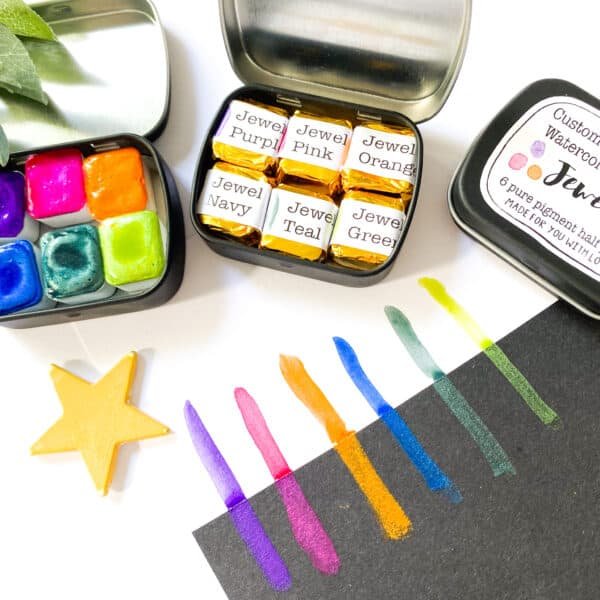 Handmade Watercolour Paints Jewel Collection
