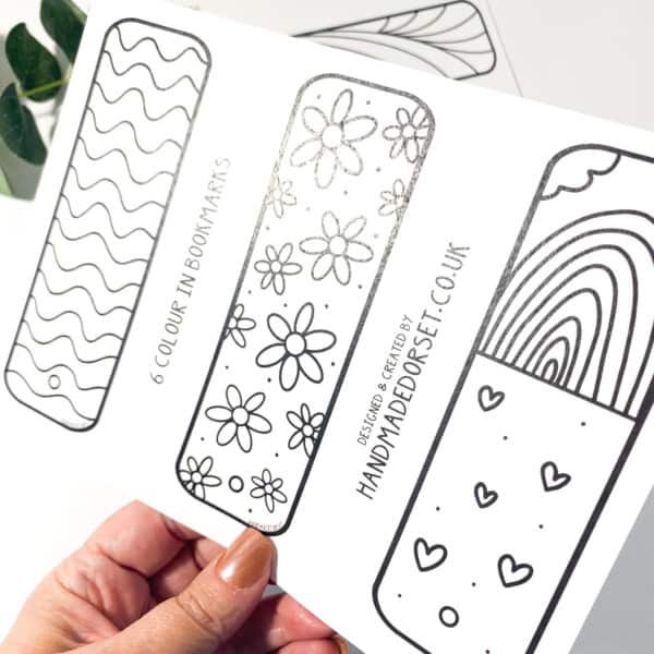 Colour-in Bookmarks